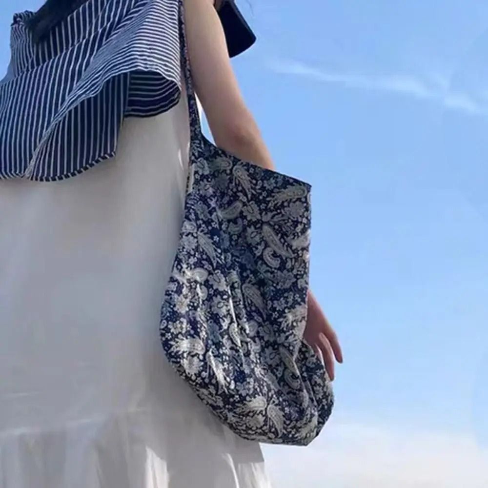 Bandanna Print High Capacity Cotton Shopping Bag 7