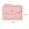 Simple Solid Color PU Leather Multi Card Wallet 5