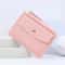 Simple Solid Color PU Leather Multi Card Wallet 6