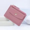 Simple Solid Color PU Leather Multi Card Wallet 8