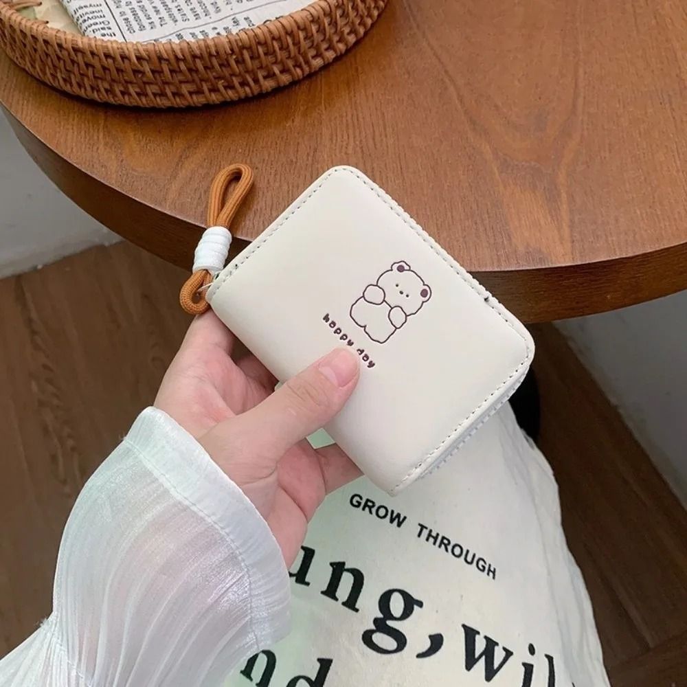 Cute Cartoon Animal Print Short PU Leather Wallet 3