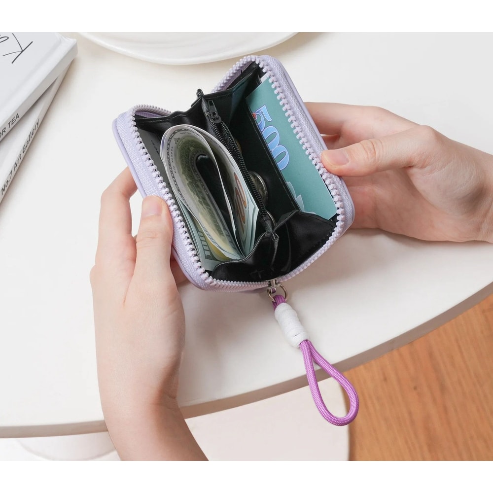 Cute Cartoon Animal Print Short PU Leather Wallet 4