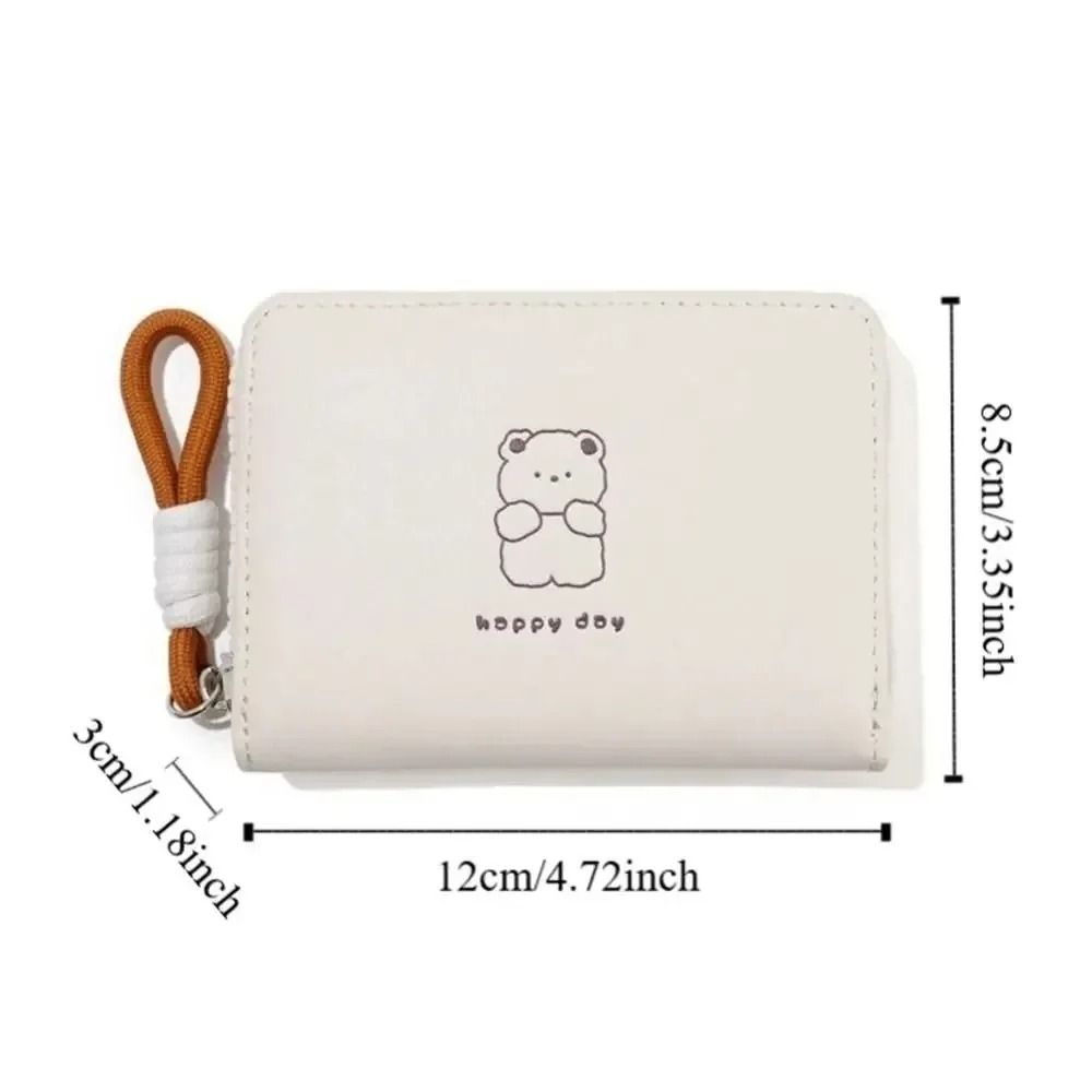 Cute Cartoon Animal Print Short PU Leather Wallet 5