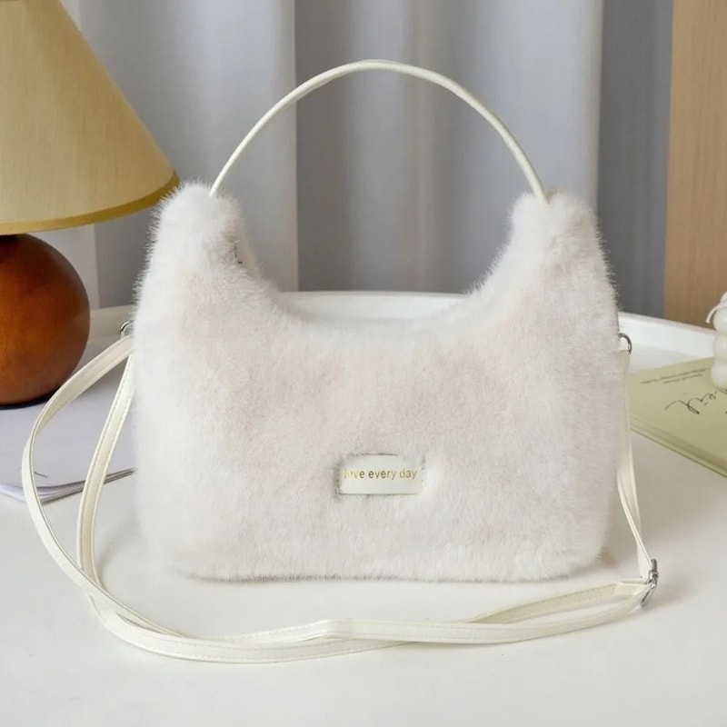 Winter Luxury Faux Fur Shoulder And Crossbody Bag 1