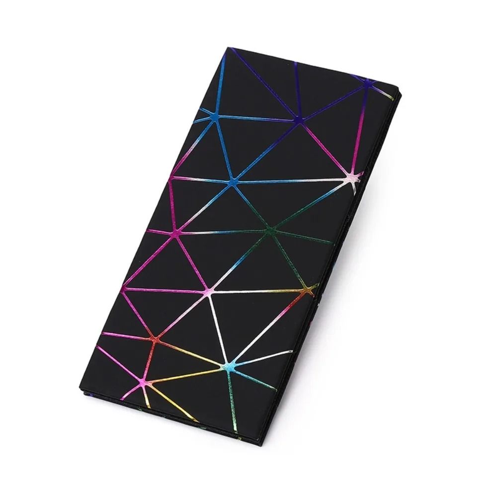 Geometric Laser Reflective Slim Long Wallet 7
