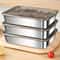 Stainless Steel Rectangle Food Storage Container With Cover 1