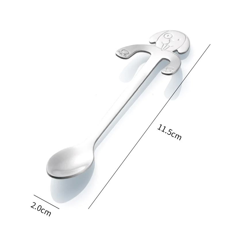Lovely Cat Shape Stainless Steel Coffee And Dessert Spoon 9