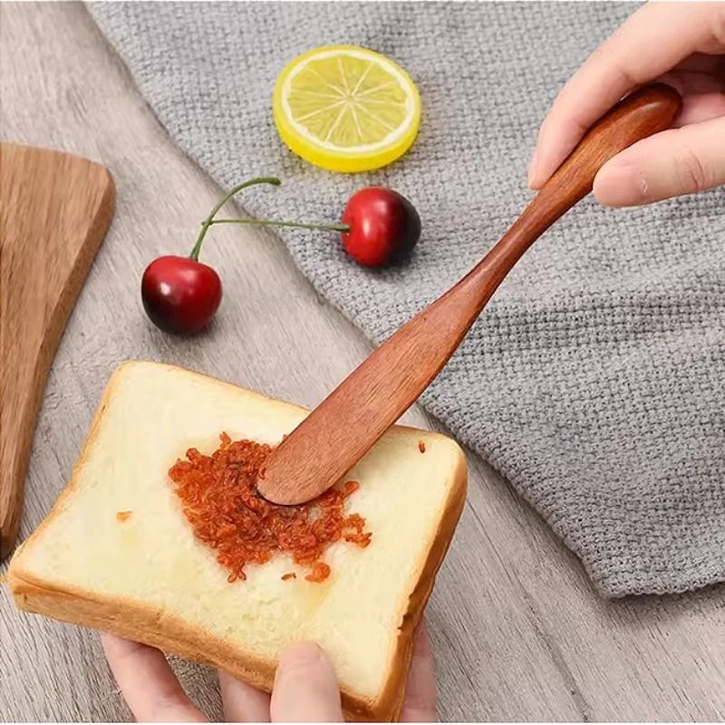 Retro Classic Wooden Butter And Jam Knife 1