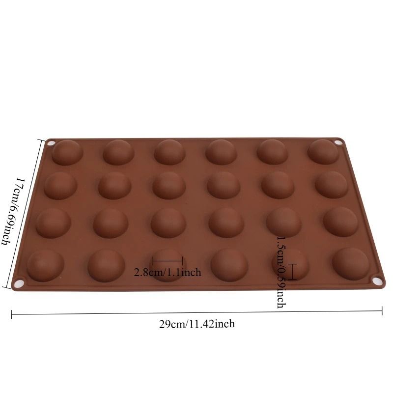 Round Half Sphere Silicone Baking Mold 1