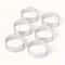 6 Piece Perforated Stainless Steel Tart Ring Set 5