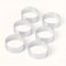 6 Piece Perforated Stainless Steel Tart Ring Set 5