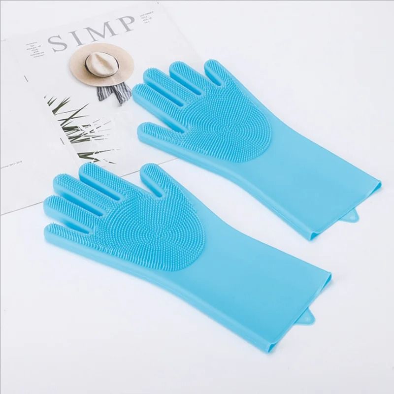 Multifunctional Silicone Cleaning And Dishwashing Gloves 5