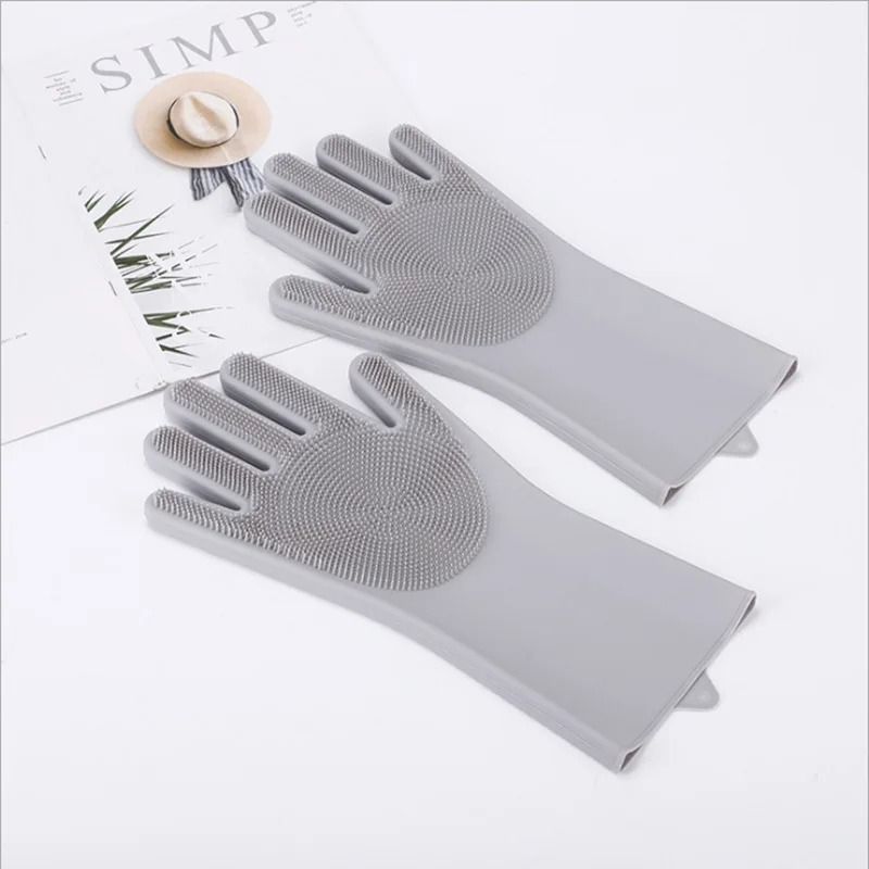 Multifunctional Silicone Cleaning And Dishwashing Gloves 6