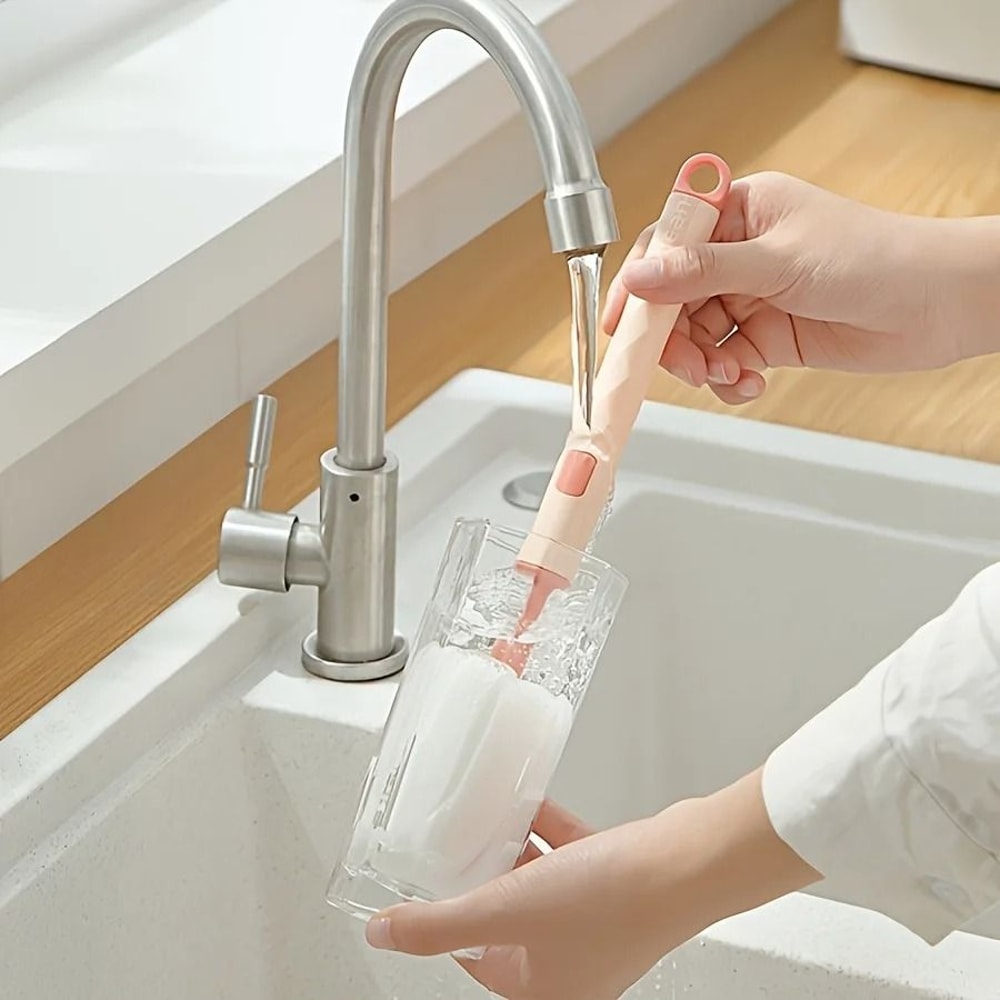 Long Handle Sponge Cleaning Cup Brush 1