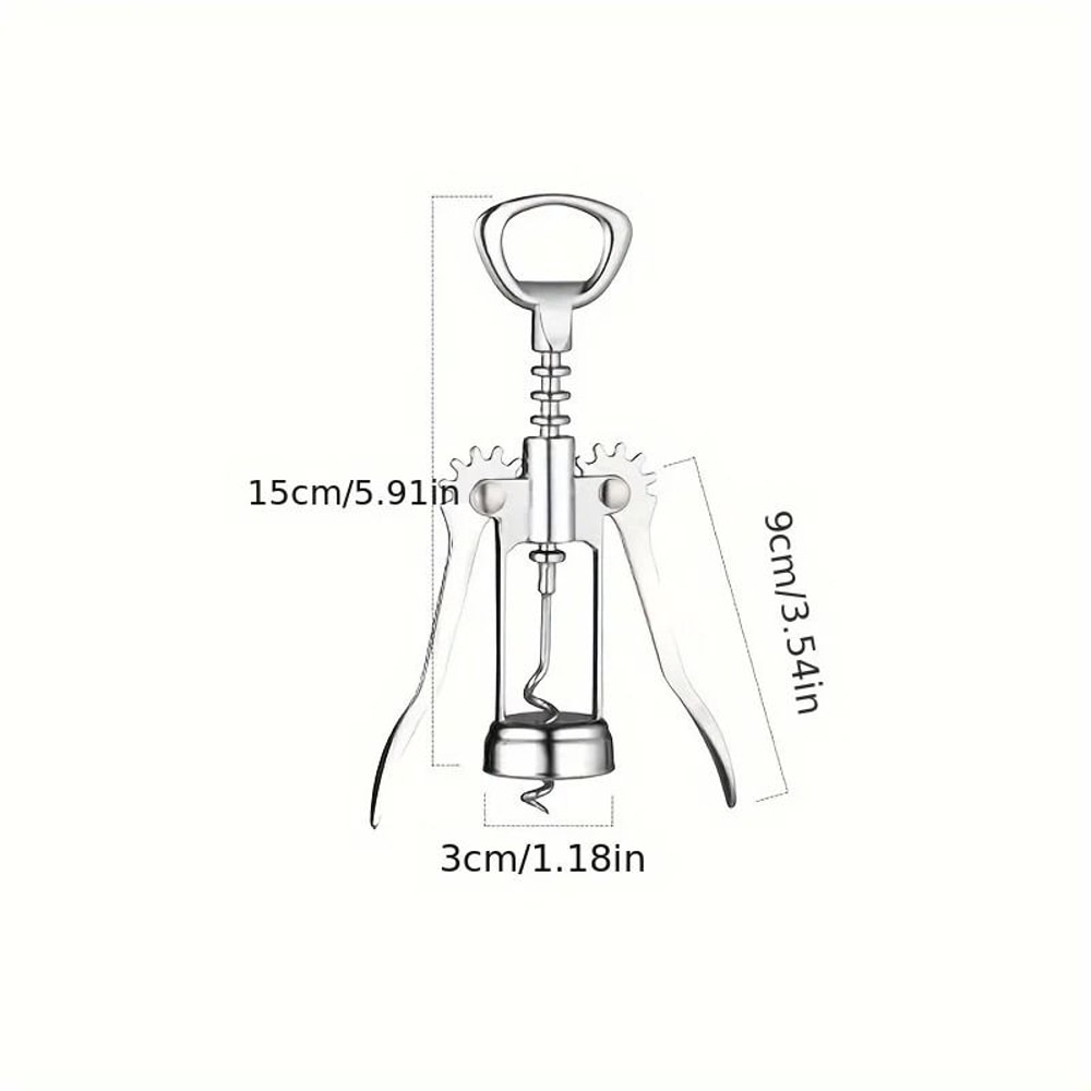 Stainless Steel Wing Style Wine Opener 5