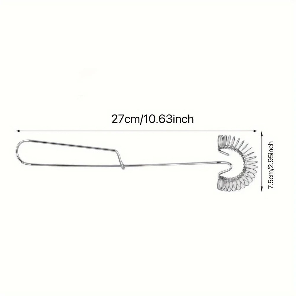 Stainless Steel Spring Coil Whisk And Milk Frother 6