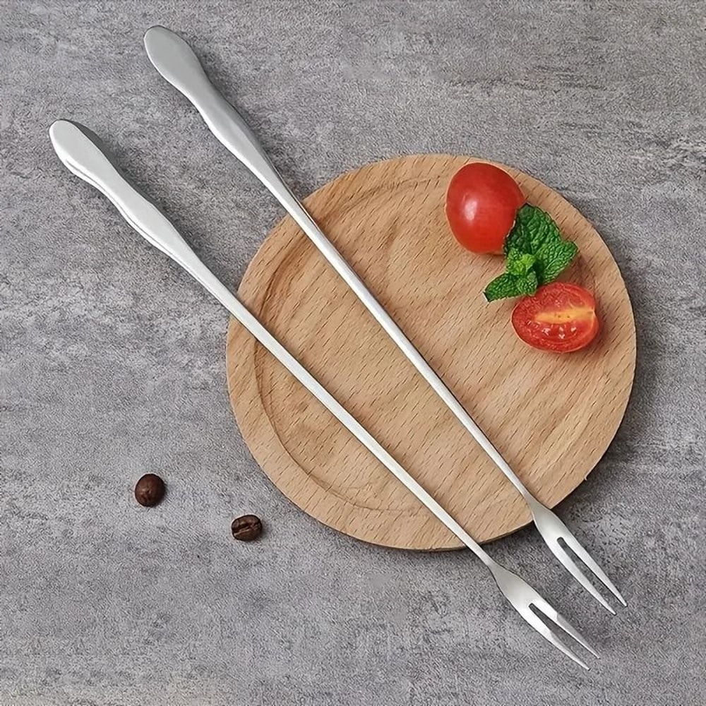 Stainless Steel Mini Dessert And Fruit Fork Set 6