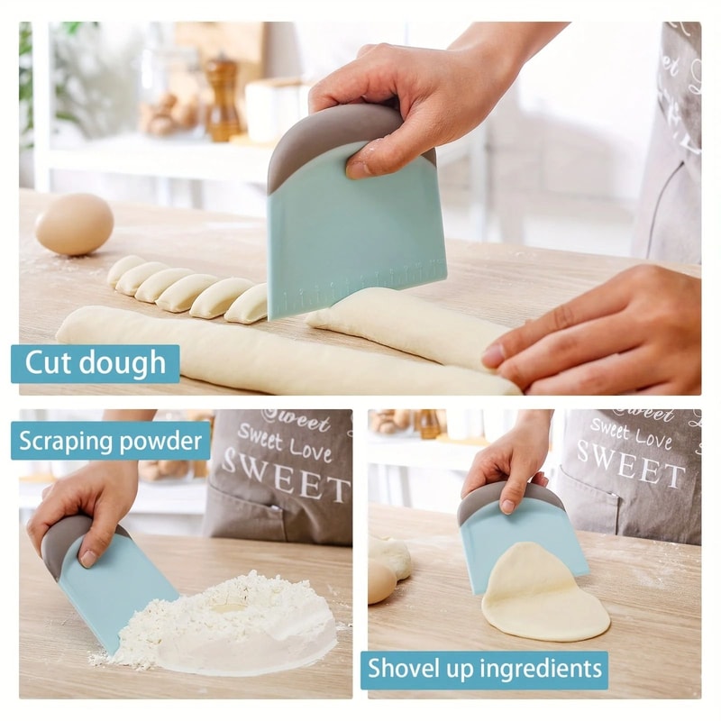 Versatile Cake Spatula And Dough Scraper Set 3