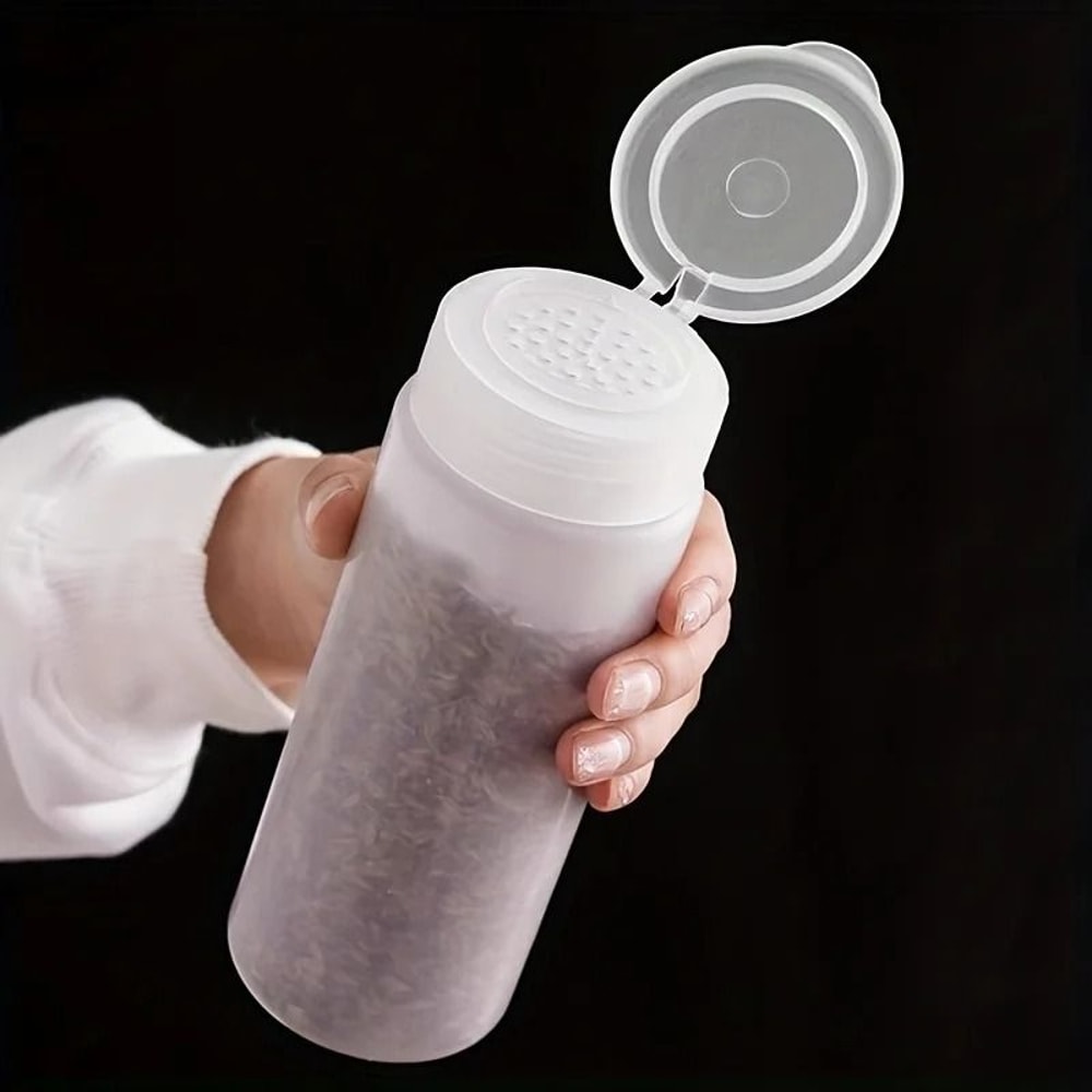 Clear Plastic Spice Jar With Shaker Lid 1