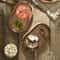 Natural Solid Wood Round Dessert Plate 1