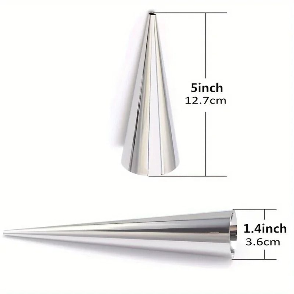 Stainless Steel Spiral Pastry And Croissant Molds 3