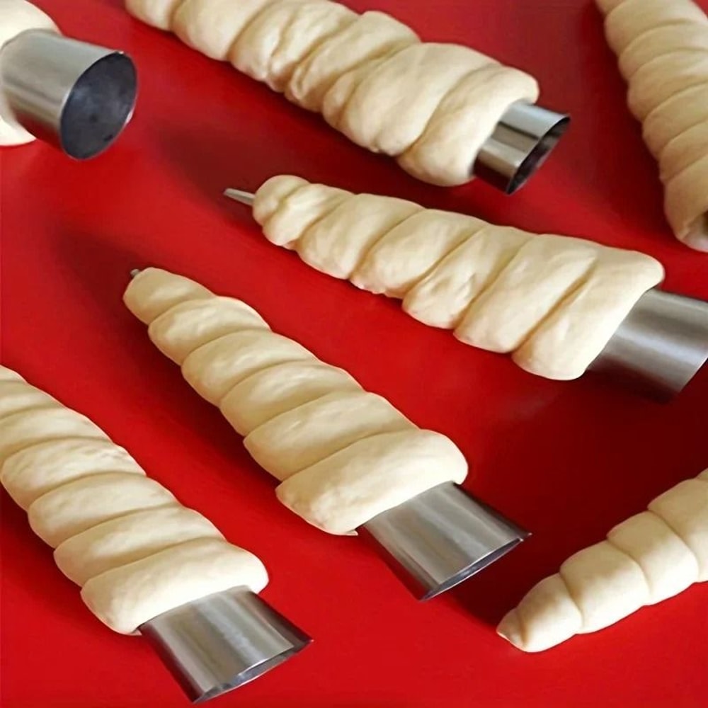Stainless Steel Spiral Pastry And Croissant Molds 4