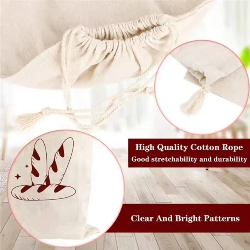 Eco Friendly Reusable Linen Bread Bag 1