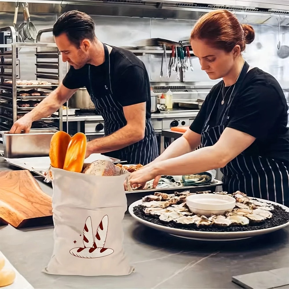 Eco Friendly Reusable Linen Bread Bag 2