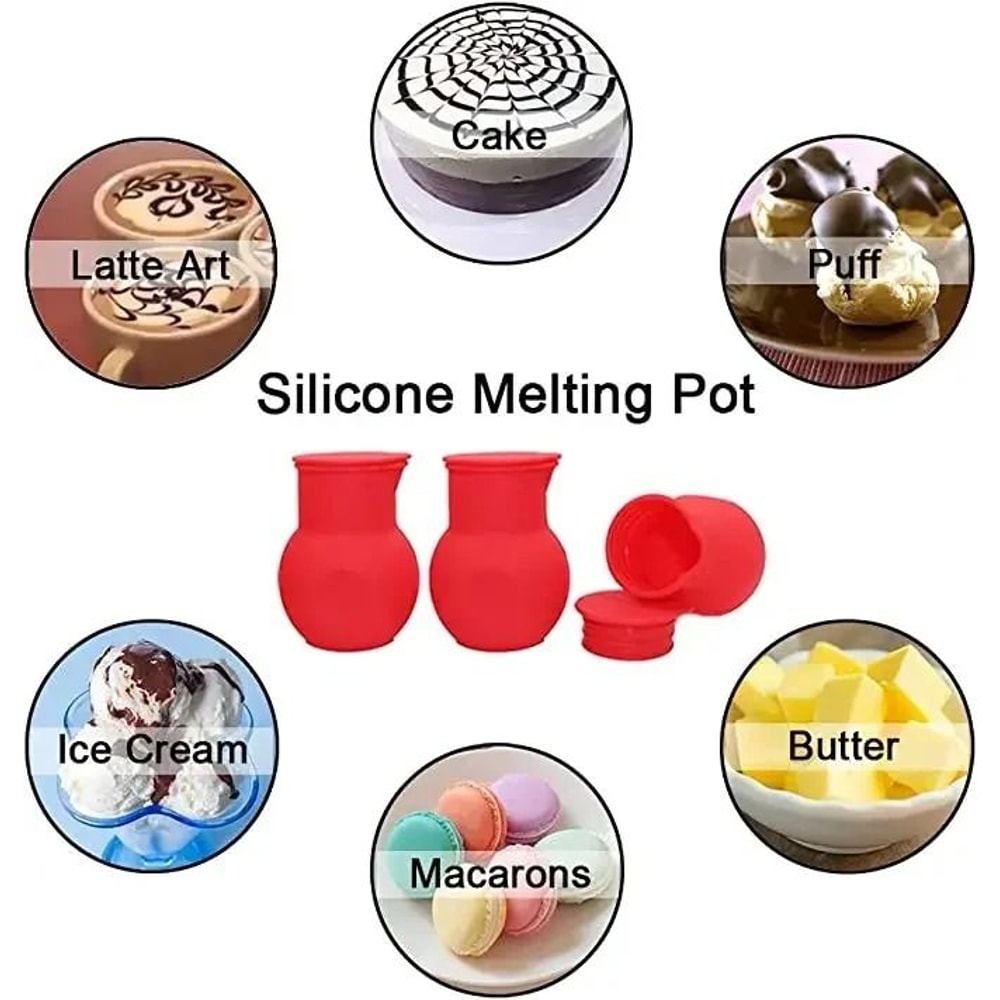 Silicone Chocolate And Butter Melting Pot 4