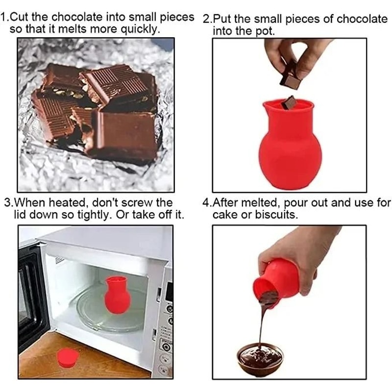 Silicone Chocolate And Butter Melting Pot 5