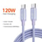 120W High Speed USB C To Type C Charging Cable 8