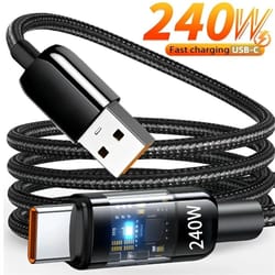 240w 10a ultra fast charging usb c cable