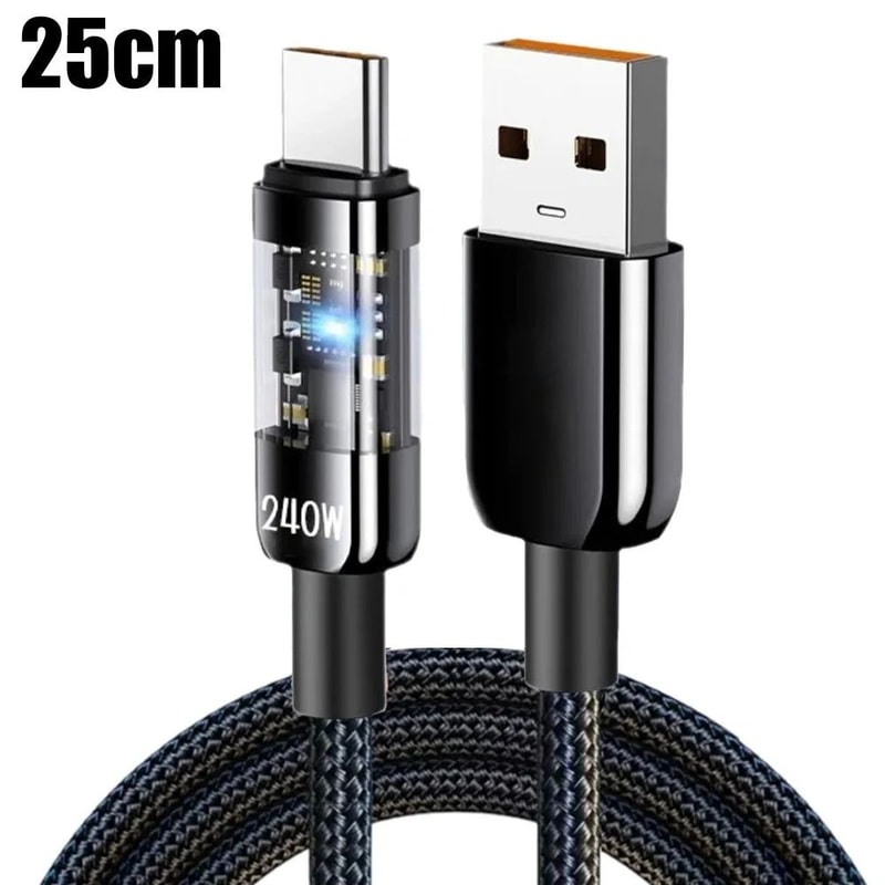 240W 10A Ultra Fast Charging USB C Cable 6