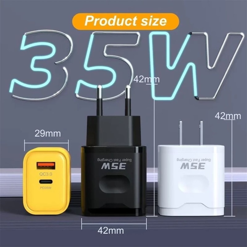 35W Dual Port Power Delivery Wall Charger 4