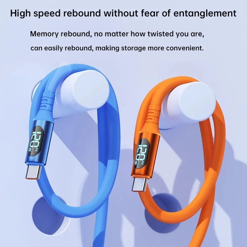 120W High Capacity Pro Charging USB C Cable 1