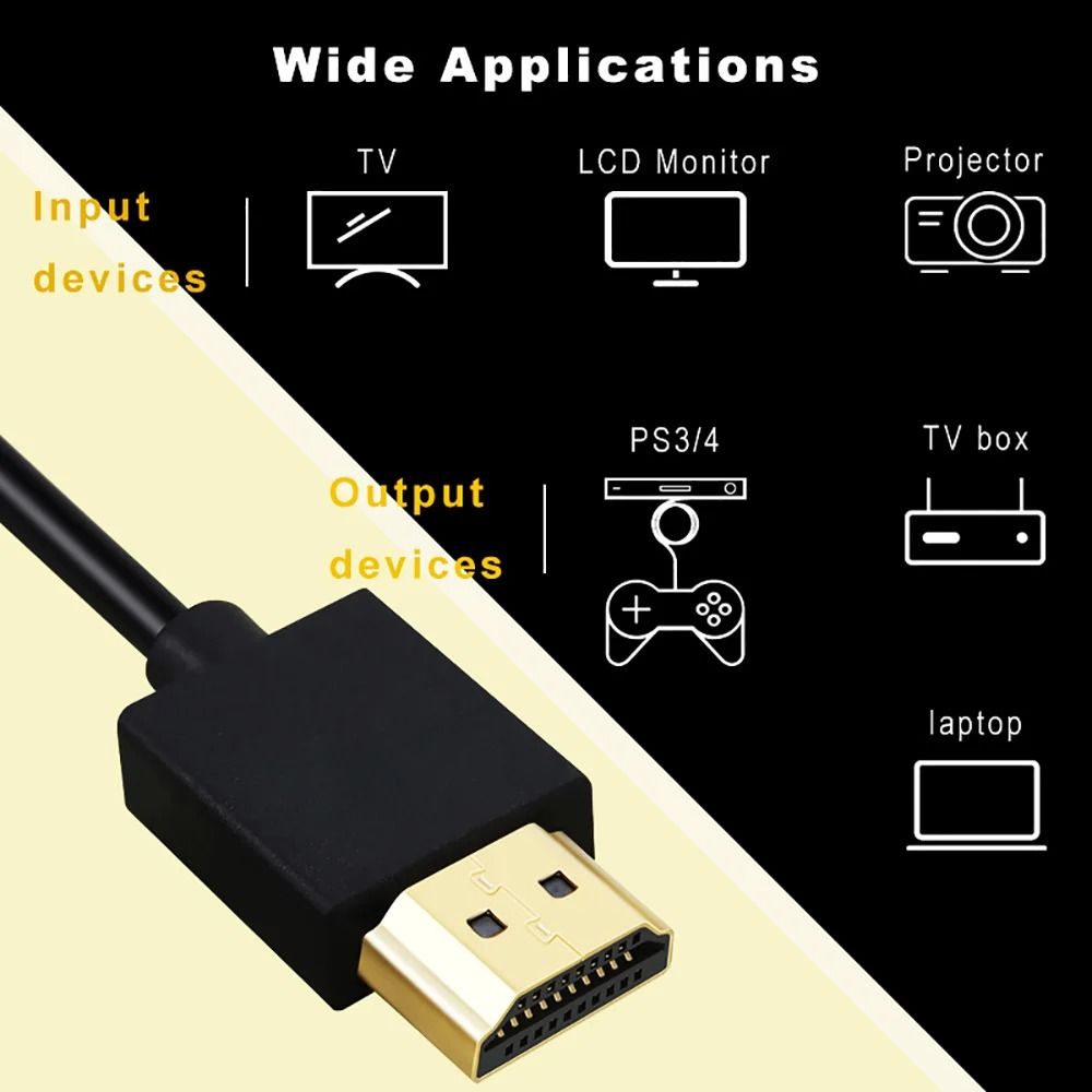 High Definition DisplayPort To HDMI Adapter Cable 2