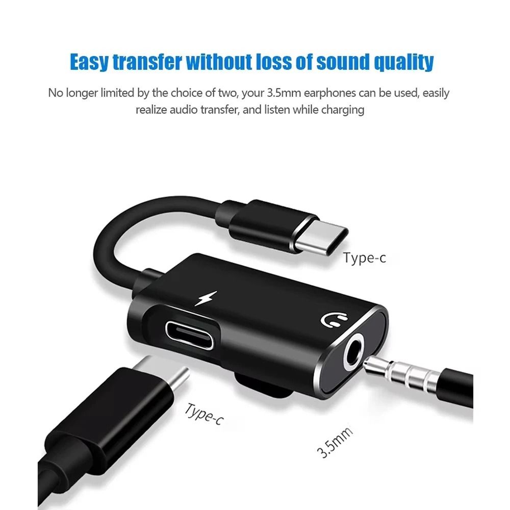 2 In 1 Type C To 35mm Audio And Charging Adapter 3