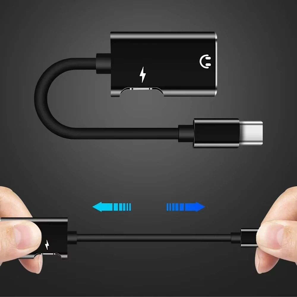 2 In 1 Type C To 35mm Audio And Charging Adapter 5