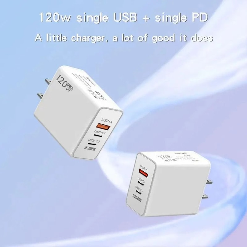120W UltraFast GaN Wall Charger And HighCurrent Cable Set 2