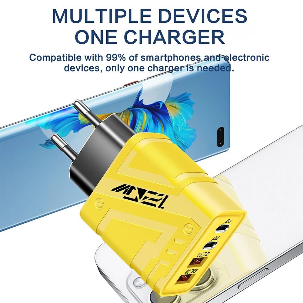 120W High Speed 4 Port Universal Wall Adapter 2