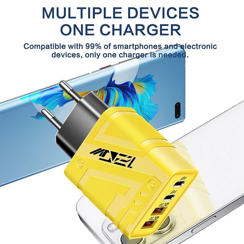 120W High Speed 4 Port Universal Wall Adapter 2