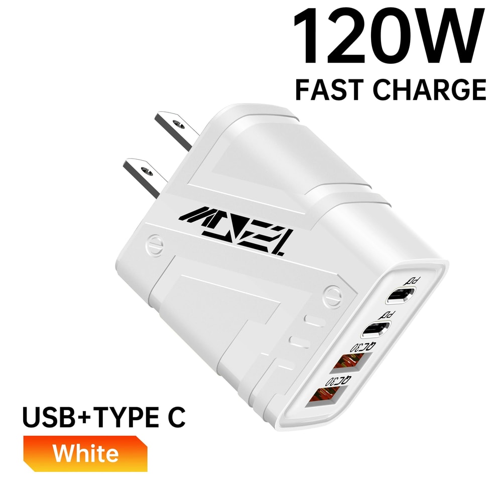 120W High Speed 4 Port Universal Wall Adapter 6