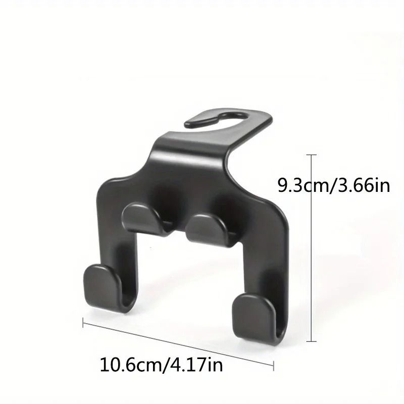 2in1 Universal Car Back Seat Phone Holder And Storage Hook 3