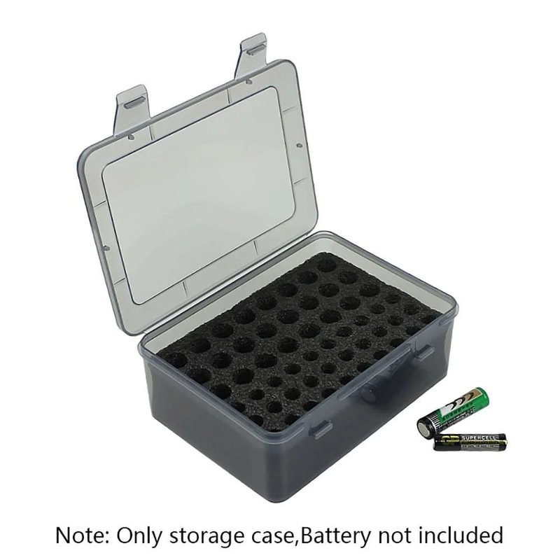 54Slot MultiSize AA And AAA Battery Organizer Box 7