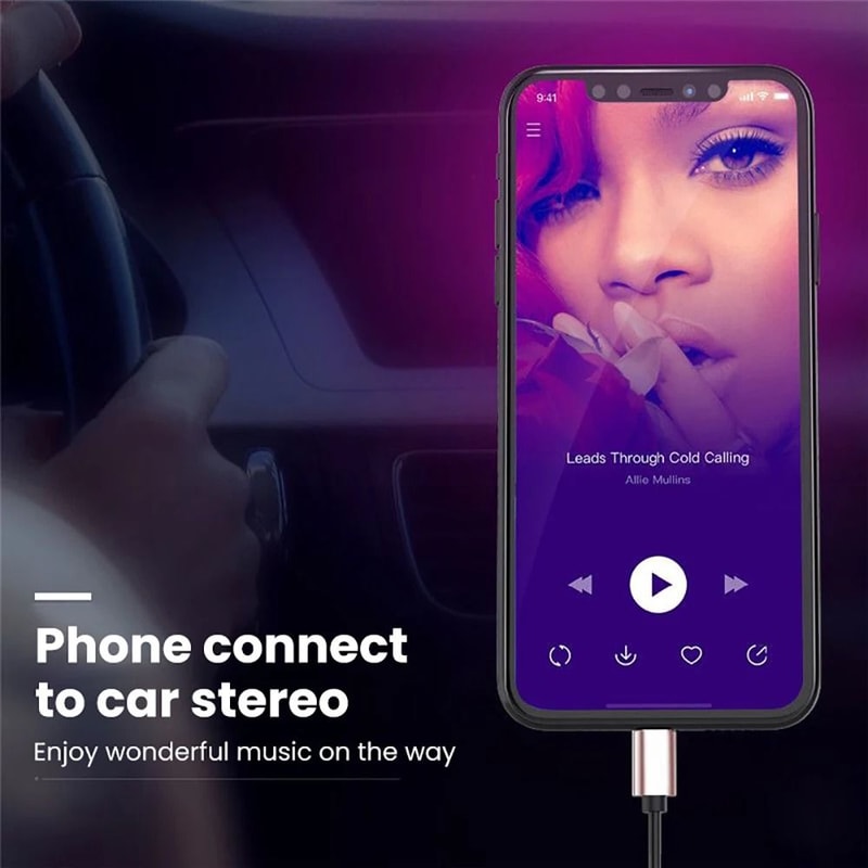 Retractable TypeC To 35mm Auxiliary Audio Cable 1