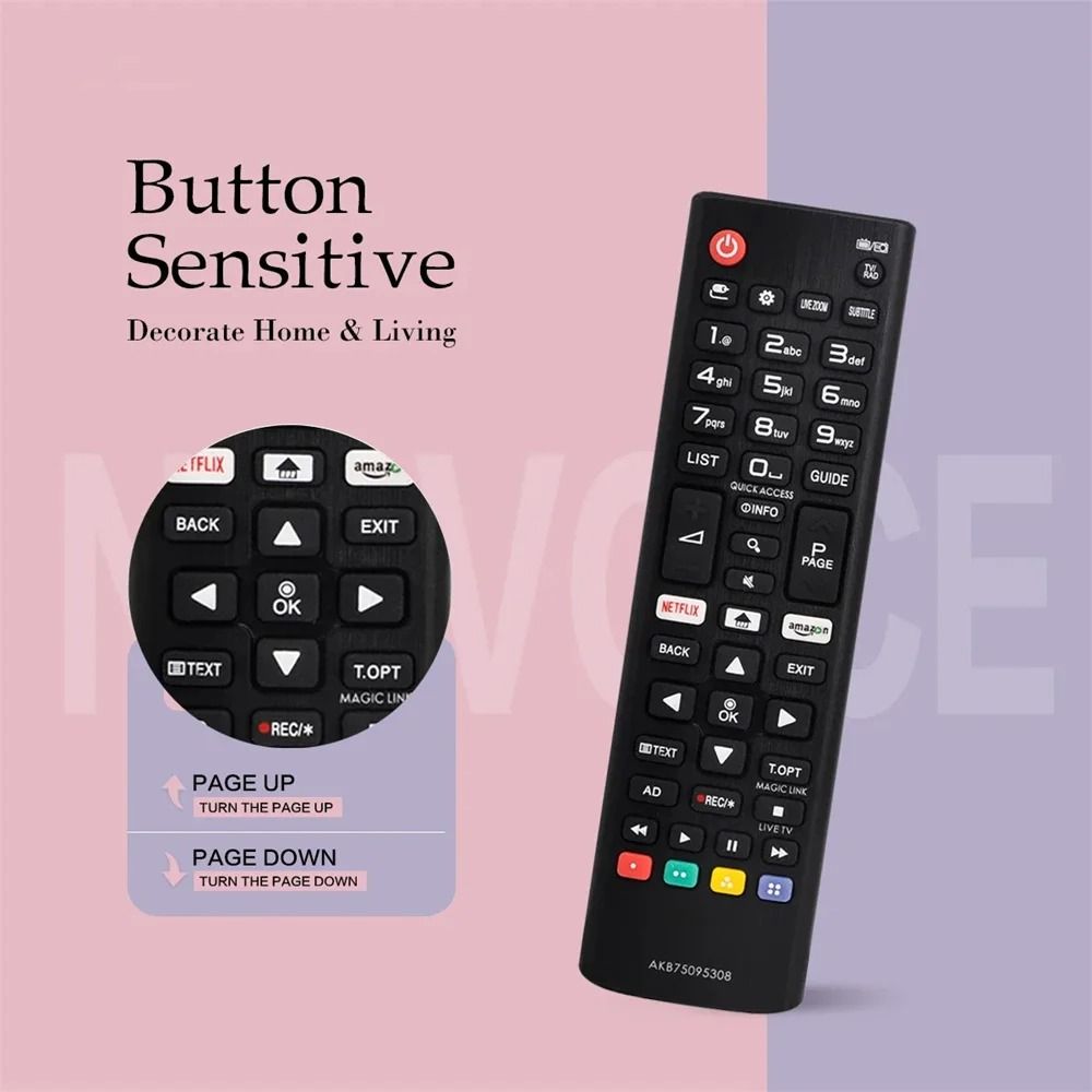 Universal Smart TV Replacement Remote Control With Netflix Shortcut 1