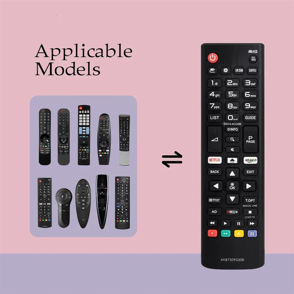 Universal Smart TV Replacement Remote Control With Netflix Shortcut 2