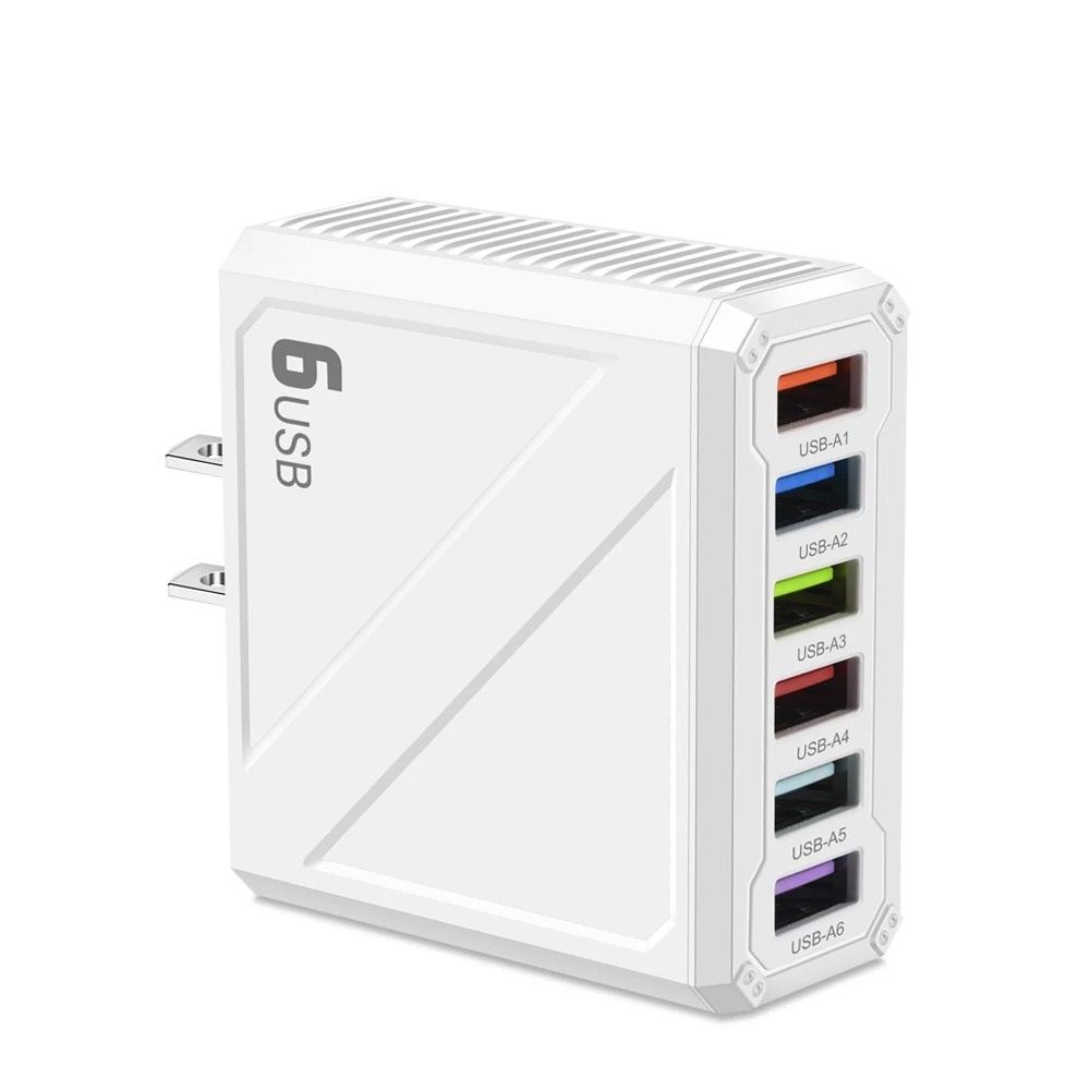 6 Port High Capacity Universal USB Wall Charger 6