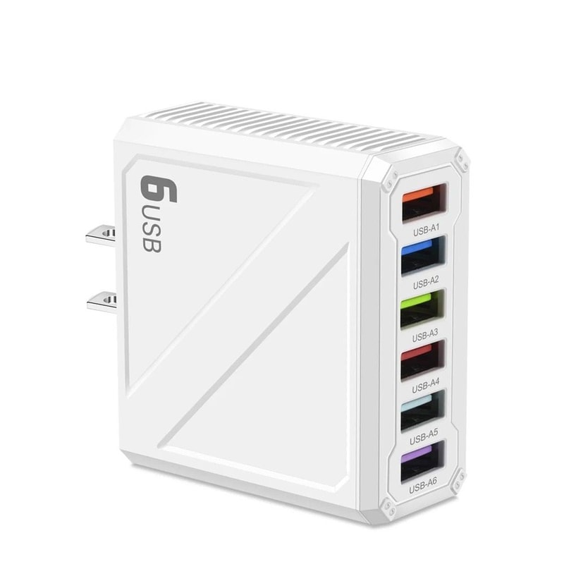 6 Port High Capacity Universal USB Wall Charger 6