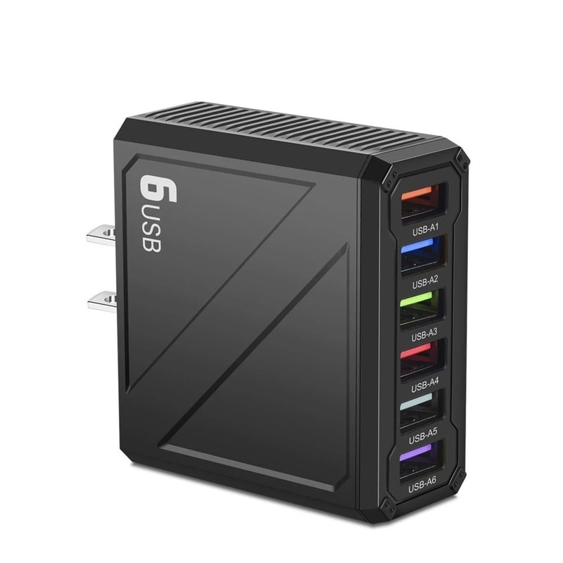 6 Port High Capacity Universal USB Wall Charger 7